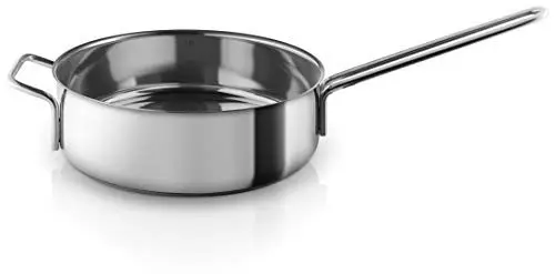 Produktbild: Eva Trio | Stainless Steel Sauteuse 24 cm |Ideal zum schnellen Braten und Sautieren. Durch die tiefen Seiten eignet sich die Sauteuse auch für die Zubereitung von Saucen und Eintöpfen | Polished steel