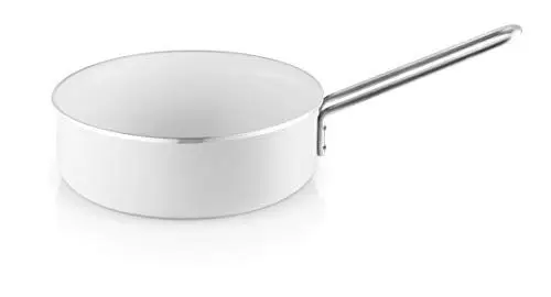 Produktbild: Eva Trio | White Line Sauteuse 24 cm keramischer Slip-Let®-Antihaftbeschichtung |Ideal zum schnellen Braten und Sautieren | White