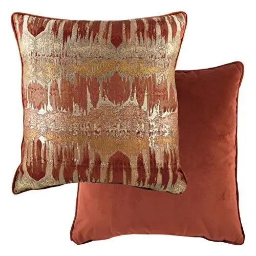 Produktbild: Evans Lichfield Inca Kissenbezug, Samt, Terracotta, 56 x 56 cm (Pack of 1)