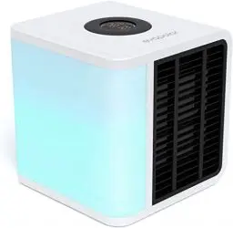 Produktbild: Evapolar evaLIGHT Plus Luftkühler & Luftbefeuchter - Tragbarer Kühl-Ventilator mit Vollspektrum-LED-Hintergrundbeleuchtung - Flüsterleise, einfach zu bedienen, stilvoll, effizient – Weiß