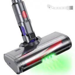 Produktbild: Bürste kompatibel mit Staubsaugern V7 V8 V10 V11 V15, austauschbarer Bürstenkopf mit Direktantriebszubehör mit 4 LED-Leuchten für Parkett, Hartböden und Teppiche