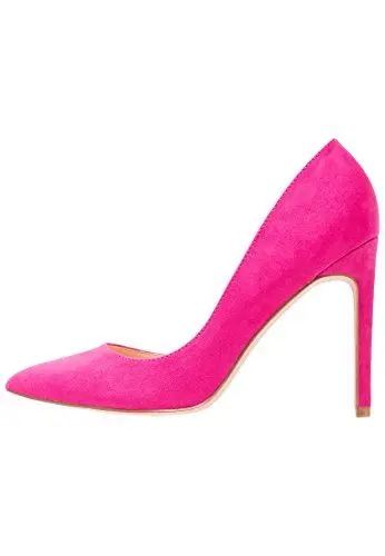 Produktbild: Even&Odd Elegante Pumps - Damenpumps in Wildleder-Optik - High Heel Absatzschuh in Pink, Größe 39