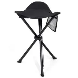 Produktbild: EVER ADVANCED Klapphocker Faltbar Dreibeinhocker Ultraleicht, Campinghocker 53.3cm Hoch 102KG Belastbar mit Seitentasche, Tragbarer Angelhocker Klappbar für Camping Jagd Wandern Angeln