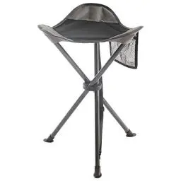 Produktbild: EVER ADVANCED Klapphocker Faltbar Dreibeinhocker Ultraleicht, Campinghocker 53.3cm Hoch 102KG Belastbar mit Seitentasche, Tragbarer Angelhocker Klappbar für Camping Jagd Wandern Angeln