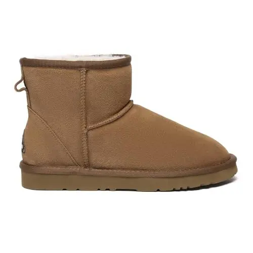 Produktbild: EVERAU Damen Leder Kurzstiefel - Ostrich, Beige, EU 39 Weiblich