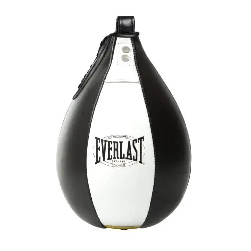 Produktbild: Everlast Unsiex Erwachsene Sport Boxen Punching Ball 1910 Speed Bag, Schwarz/Weiß, 9 X 6
