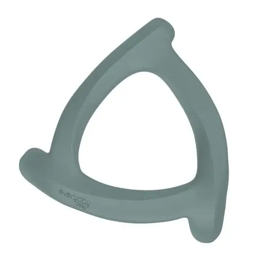 Produktbild: Everyday Baby Silikon Beißring - Babybeissring - Babysilikonbeissring - Silikonbeissring - Zahnungshilfe - Silikon - Kinderbeissring - grün