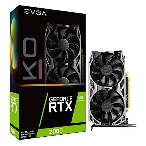 Produktbild: EVGA GeForce RTX 2060 KO Ultra Gaming, 06G-P4-2068-KR, 6 GB GDDR6, Dual Fans, Metal Backplate