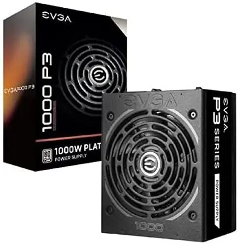 Produktbild: EVGA Supernova 1000 P3, 80 Plus Platinum 1000W, Fully Modular, Eco Mode with FDB Fan, 10 Year Warranty, Includes Power ON Self Tester, Compact 180mm Size, Power Supply 220-P3-1000-X2 (EU)