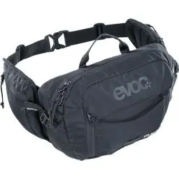 Produktbild: EVOC HIP PACK 3l Hüfttasche Bauchtasche Hüftbeutel (3l Fassungsvermögen, AIRFLOW CONTACT SYSTEM, mit verstellbarem Hüftgurt, VENTI FLAP-System), Schwarz