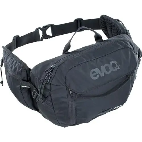 Produktbild: EVOC HIP PACK 3l Hüfttasche Bauchtasche Hüftbeutel (3l Fassungsvermögen, AIRFLOW CONTACT SYSTEM, mit verstellbarem Hüftgurt, VENTI FLAP-System), Schwarz