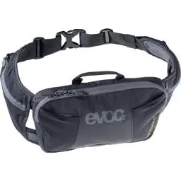 Produktbild: EVOC HIP POUCH, Hüfttasche (AIR PAD SYSTEM, zwei Hüftgurttaschen, zwei Fächer für Proviant, Volumen: 1l, Gewicht: 220 g, Maße: 26 x 16 x 3 cm), Schwarz