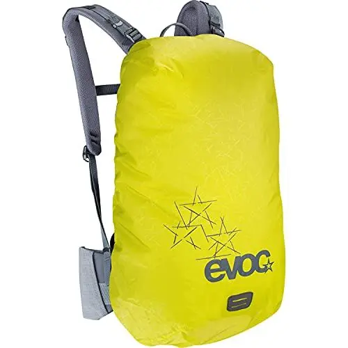 Produktbild: EVOC RAINCOVER SLEEVE Rucksack Regenschutz für Outdoorabenteuer, wasserdichte Rucksack Schutzhülle (flexible Größenanpassung durch Kordelzug, reflektierender Druck, Größe: M, L)