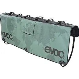 Produktbild: EVOC TAILGATE PAD für Fahrradtransport im Pickup (Fahrradträger ohne Anhängerkupplung, Fixierung von bis zu 6 Bikes, Schnellzugriff zum Ladeklappenhebel, Bike - & Heckklappenschutz, Größe: M/L), Olive
