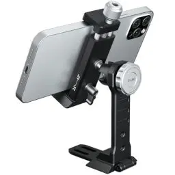 Produktbild: EVUMO Metall-Smartphone-Stativhalterung, Handyhalterung-Stativ-kamera 360° Drehbare Telefonhalterung Mit Cold Shoe Mount, 6.6cm-10.2cm Erweiterung, Stativhalterung Für Handy, Video-Live-Streaming Vlog