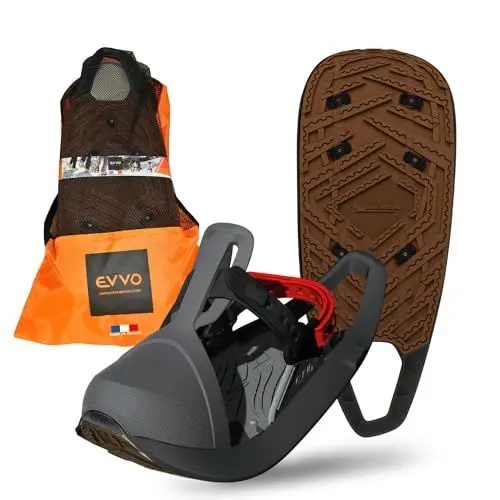Produktbild: EVVO - TOREE - Schneeschuh Made in France mit Michelin® Biosourced90® genagelten Einlegesohlen, verstellbaren Bindungen, für Männer und Frauen mit Transporttasche, All Terrain, Schneeschuhwandern