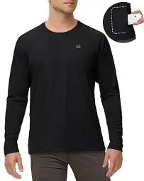 Produktbild: Ewedoos UV Shirt Herren UPF 50+ mit Taschen Rashguard Schnelltrocknend UV Shirt Herren Wasser für Outdoor-Aktivitäten Surfen Angeln Wandern Schwimmen Laufen
