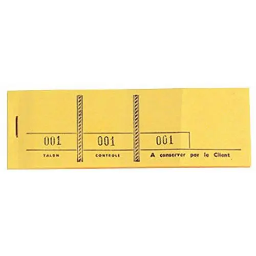 Produktbild: Exacompta Blocs passe-partout 3 volets 4,8x15cm 100 feuillets