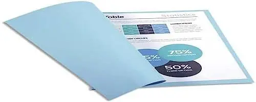 Produktbild: Exacompta 410006E Packung (mit 100 Aktendeckeln Forever, aus Recycling Karton 250 g, DIN A4, 21 x 29,7 cm) hellblau
