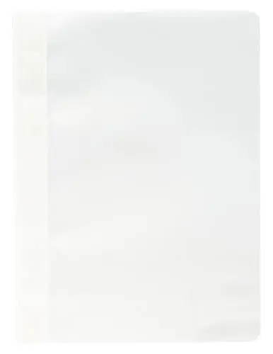 Produktbild: Exacompta 449202B 25er Pack Plastik-Schnellhefter. Aus PP-Folie für DIN A4 kaufmännische Heftung weiß mit Beschriftungsstreifen Hefter Ideal für Büro und Schule