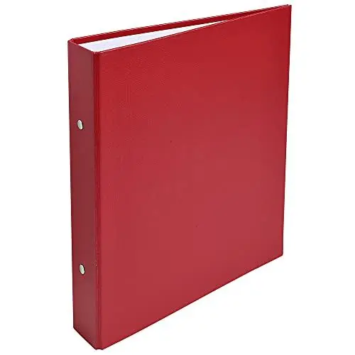 Produktbild: Exacompta 51075E Ringbuch DIN A5 aus starkem Karton mit Kunststoffbezug außen 2-O Ring-Mechanik 40mm breit rot ideal für Schule und Büro Ringhefter Ringordner Ringbuchordner