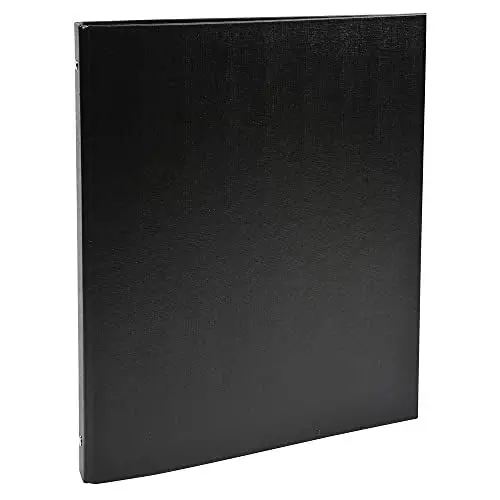 Produktbild: Exacompta 51151SE Ringbuch (aus festem Karton 1,8 mm PP kaschiert, 4 Ringe 15 mm, Rücken 20 mm, für Format DIN A4, 21 x 29,7 cm) schwarz