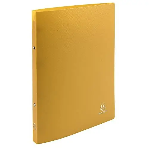 Produktbild: Exacompta 541999E Premium Ringbuch Opak aus blickdichten Kunststoff DIN A4 mit 2-Ring Mechanik perfekt für die Schule und das Büro Ordner Ring-Mappe Aktenmappe 1 Stück Zufallsfarbe
