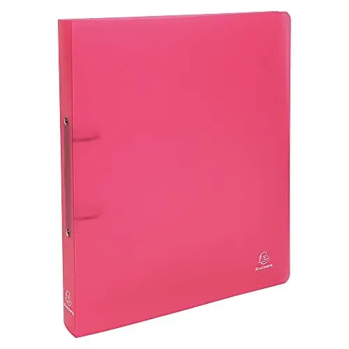 Produktbild: Exacompta 54355E Ringbuch Chromaline (aus PP 700µ, 2 Ringe, Rücken 40 mm, für DIN A4+, 32 x 26,8 cm) 1 Stück, rot