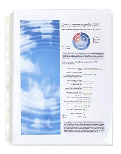 Produktbild: Exacompta 5507E 10er Pack Premium PP-Kunststoff Prospekthüllen. Für DIN A4 transparent glasklar oben offen Klarsichtfolie Plastikhülle Klarsichthülle ideal für Ordner Ringbücher und Hefter