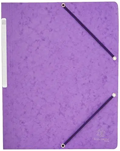 Produktbild: EXACOMPTA Eckspannermappe, DIN A4, Karton, lila VE = 1