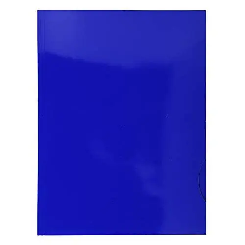 Produktbild: Exacompta 635010E Präsentationsmappe (aus festem Karton (250g), 2 Klappe, Einkerbung für Visitenkarte) 20 Stück blau