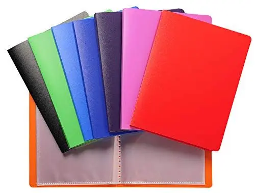 Produktbild: Exacompta 8561E 20er Pack Premium Sichtmappe aus blickdichten Kunststoff 11x15cm mit 10 Klarsichthüllen, 20 Sichten, perfekt für die Schule und das Büro Aktenhülle, Prospekthülle