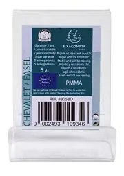 Produktbild: Exacompta 88058D Tischaufsteller aus stoßfestem Acryl für DIN A8 ideal zur Präsentation von Objekten wie Büchern, Flyern, Karteikarten uvm