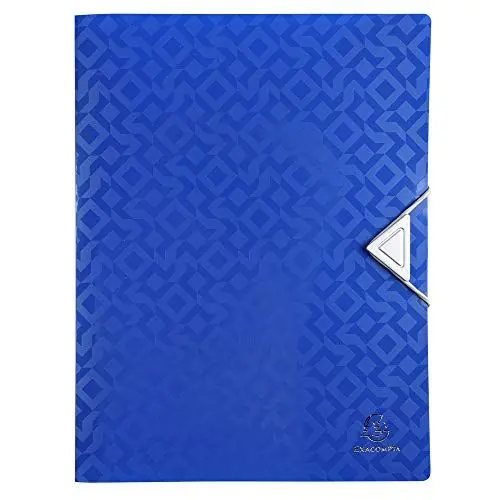 Produktbild: Exacompta 51420E Kunststoff-Ringhefter Offix aus flexiblem blickdichtem Kunststoff 4 Ringe Füllhöhe 15mm DIN A4 Plastikordner ideal für Büro und Schule 1 Stück Zufallsfarbe