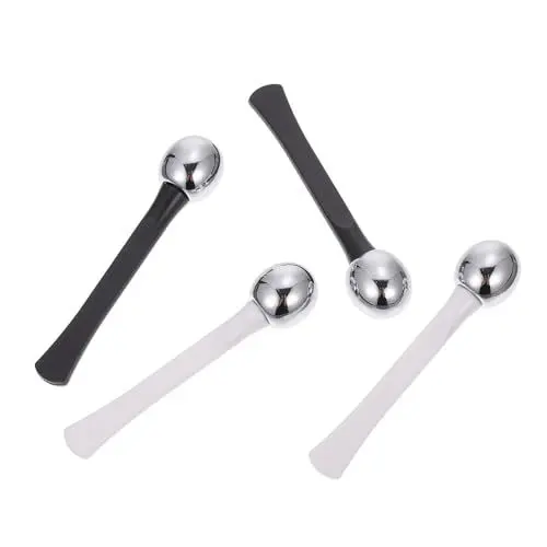 Produktbild: EXAOMBLE Manuelle Augenmassage Sticks 4 Stück aus Langlebigem Material zur Augencreme Absorption gegen Augenringe und Schwellungen für Effektive Hautpflege