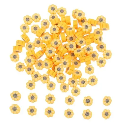 Produktbild: EXCEART 100stücke Polymer Clay Perlen Bunte Diy Spacer Beads Lose Perlen Für Schmuckherstellung Bastelzubehör Für Armbänder Und Halsketten Kreative Schmuckaccessoires