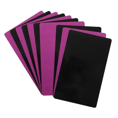 Produktbild: EXCEART 10stücke Metall-visitenkarten Rohlinge Blanko-sublimations-visitenkarten Personalisierbare