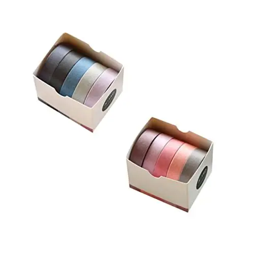 Produktbild: EXCEART 10 Rollen Buntes Regenbogenband Scrapbook-klebeband Breites Washi Tape Süß Washi-klebebänder Lehrerband Zeichenband Malerband Farbkodierband Kunstband Japanisch Markierungsband