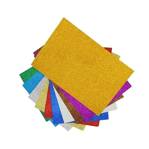 Produktbild: EXCEART 10 Stück Blatt kreativität kreativekraft packet hausdekorationen kostett bags Abziehbilder Glitzerpapier Spielzeug für Schulartikel handwerk aufkleber Aufkleberpapier Applikationen