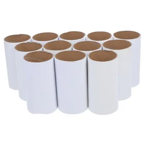 Produktbild: EXCEART 12St Materialien zur Herstellung von Papiertuben kinder DIY art papierröhren Papierröhre für DIY Papierzylinder papierrolle papierbasteln Plakatröhre Papierröhren zum Basteln Weiß