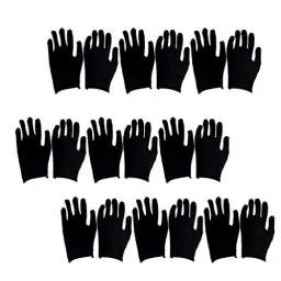 Produktbild: EXCEART 12 Paare Baumwolle Handschuhe Handschutz Arbeitshandschuhe Baumwollhandschuhe für Hautpflege Schmuck Untersuchen Werkstatt Arbeit Cosplay Kostüme Dünn