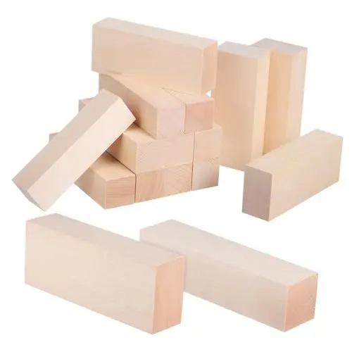 Produktbild: EXCEART 14 Stk Streifen Lindenholz Fellstreifen quadratische Dübel Holzdübel holzlatten holzplatten holzleisten Holzstreifen Bastelstöcke Holzstäbchen zum Basteln Holzverkleidung