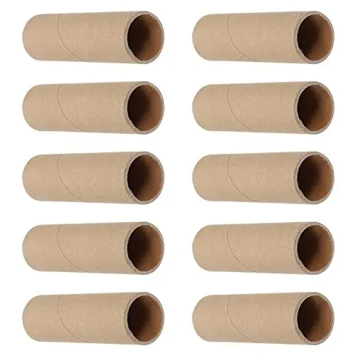 Produktbild: EXCEART 15stücke Runde Pappröhren Karton Rohre Für Basteln Diy Papierrollen Papiertuben Zum Schneiden Und Bemalen Für Kreative Projekte