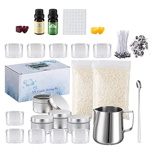 Produktbild: EXCEART 1 Satz Bausatz Für Die Kerzenherstellung Kerzendochte Aufkleber Kerzenherstellung, Kerzendocht Machen Sie EIN Kerzenset Kerzen-Starter-kit Eltern-Kind Materialien Wachs Sanduhr