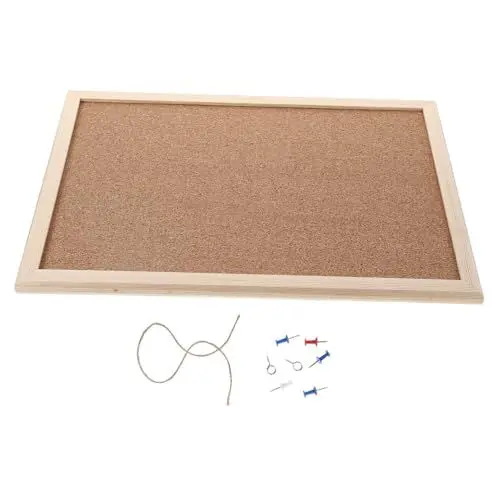Produktbild: EXCEART Korkplatten 1 Satz Dekoratives Nachrichtenbrett Notizen Abkratzen Armreif-organizer Korkplatte Klassenzimmerplakat Mit Sprachniveau Ankündigungstafel Filz Pinnwand Fototafel Aluminiumlegierung