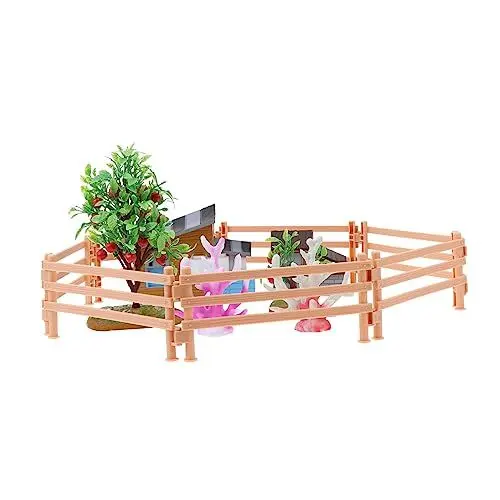 Produktbild: EXCEART Bauernhof-Modell-Ornament Simulationszaun Landschaft Lernspielzeug Für Kinder