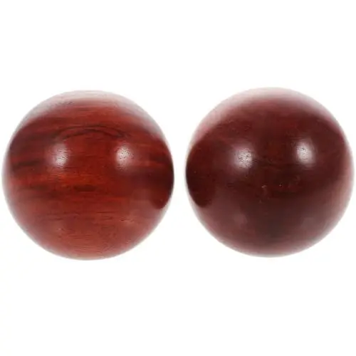 Produktbild: EXCEART 1 Satz Handball Massage-fitnessbälle Große Holzperlen Massager Chinesische Handbälle Chinesische Bälle Gesundheitsbälle Holzkugeln Chinesische Medizinbälle Faszie Hölzern Mahagoni-