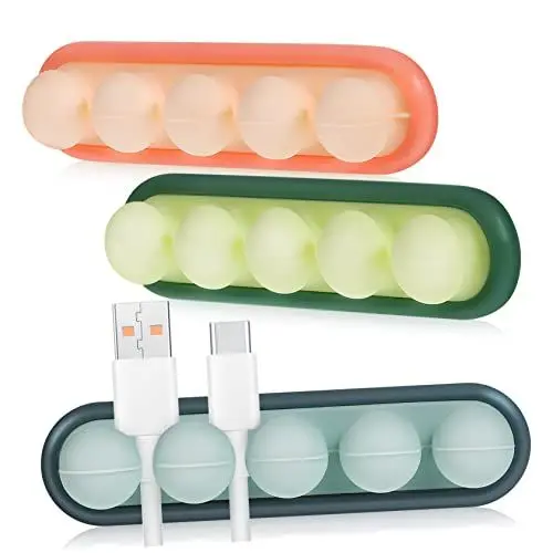Produktbild: EXCEART 1 Satz Kabel Organizer Teiliges Kabelmanagement System Mit Slots Für Schreibtisch Starke Haftung Für Ladekabel Tv Kabel Mehr Für Büro Zuhause 3 Stück