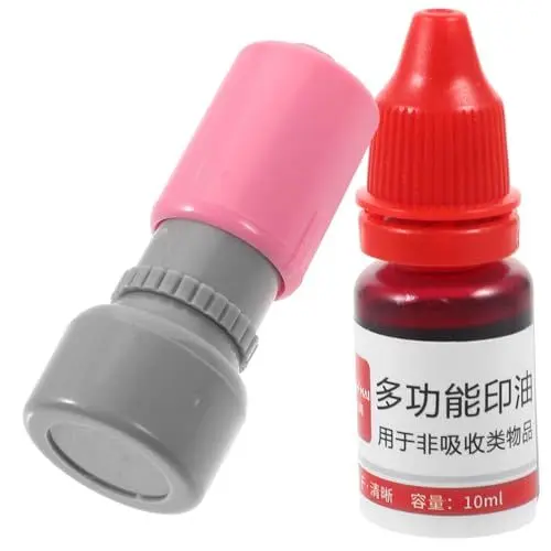 Produktbild: EXCEART 1 Satz Rotes Blumensiegel graceling dirndl elegant Selbstfärbender Stempel aus Flash-Stempel zum Selbsteinfärben schmücken Kinder Briefmarken Hand-Make-up-Stempel Gesichtsstempel