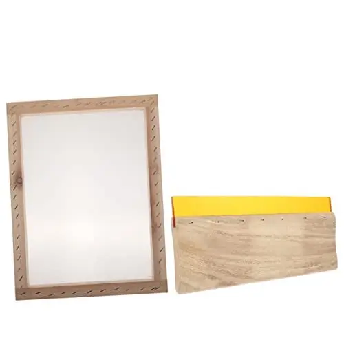 Produktbild: EXCEART 1 Satz Siebdruck-Set Siebdruck-kit Emulsionssiebdruck Siebdrucksiebe Siebdruckemulsion Speedball-siebdruckrahmen Siebdruckgewebe Siebdruckrakel Holzwerkzeuge Tinte Bildschirm Gummi